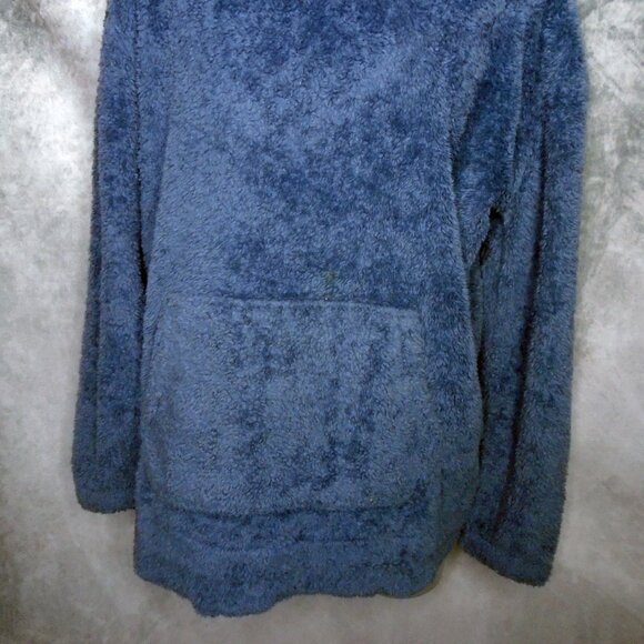 AEROPOSTALE Fur Hoodie Tunic Top Faux Fur Knit Men Women Oversized Warm Fluffy - Picture 4 of 9